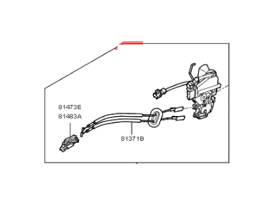 Kia Cadenza Door Lock Actuator - 81320F6000