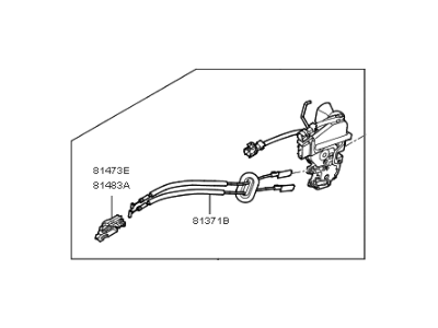 2017 Kia Cadenza Door Lock Actuator - 81310F6000