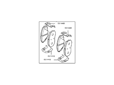 Kia 58101E6A10 Pad Kit-Front Disc Brake