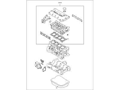 2011 Kia Rondo Cylinder Head Gasket - 209102GB00