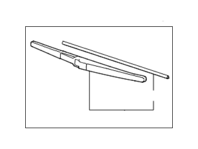 Kia 988504D001 Rear Wiper Blade Assembly