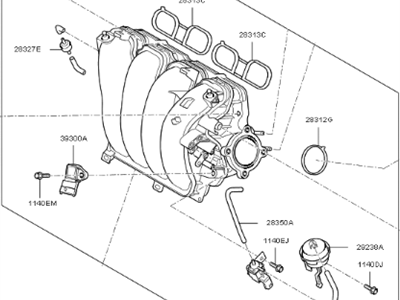 2019 Kia Soul Intake Manifold - 283102E767