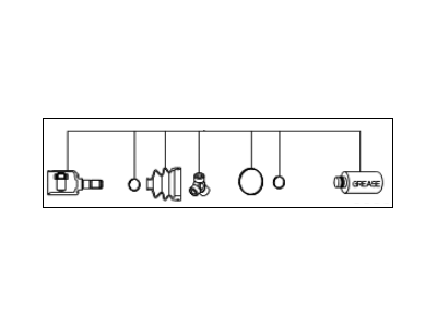 Kia 495973F060 Joint Set-Inner,LH