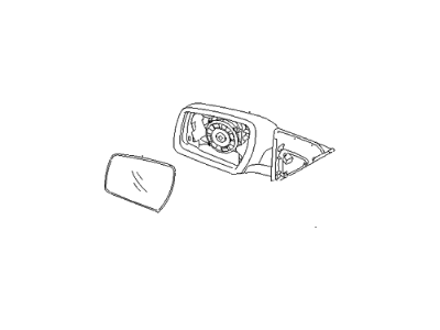 Kia 876202K851 Outside Rear View Mirror Assembly, Right