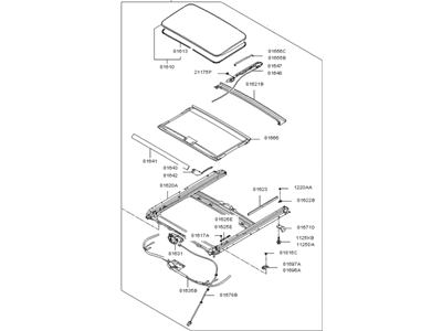 Kia 816001D003QW Sunroof Assembly