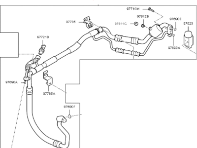 Kia 97775A6800 Suction & Liquid Tube Assembly