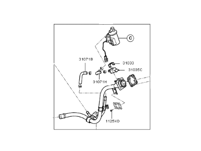 2019 Kia Cadenza Fuel Filler Neck - 31030F6500