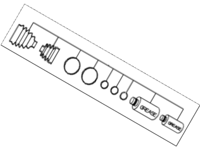 Kia 495934D700 Boot Set