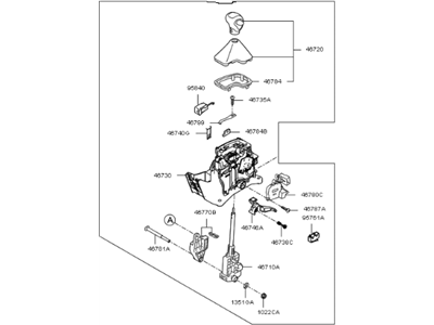 Kia 467002K635WK Lever Assembly-Atm