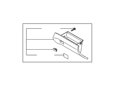 2004 Kia Spectra Glove Box - 845102F101NM