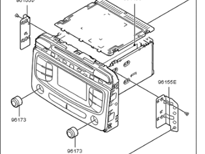 Kia 96170C6000WK Audio Assembly