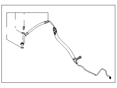 Kia 575102G510 Hose Assembly-Power Steering Oil Pressure