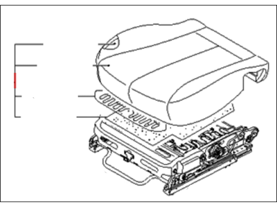 Kia 881004D315KS2 Cushion Assembly(W/O Track