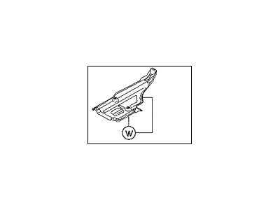 Kia 841374U000 Under Cover-Rear LH