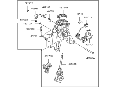 Kia 467003W120 Lever Assembly-Atm