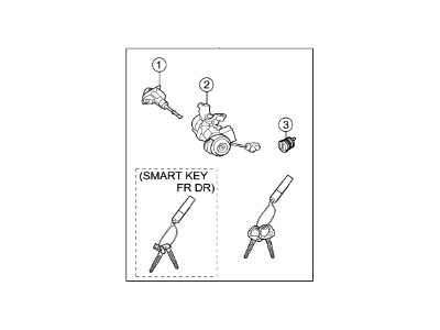 Kia Sorento Ignition Lock Assembly - 819051U040