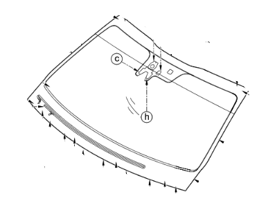 Kia 86111F6020 Windshield Glass