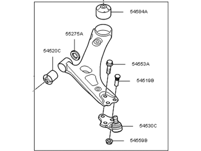 Kia 55280-3W050 Suspension Control Arm 