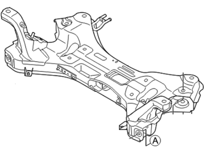 Kia 624003W000 CROSSMEMBER Complete-Front