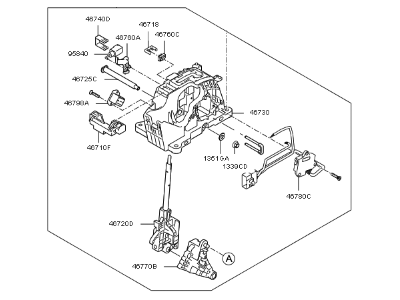 Kia 46700A7110 Lever Assembly-Atm