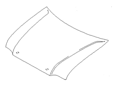 2001 Kia Sportage Hood - 0K01F52310A