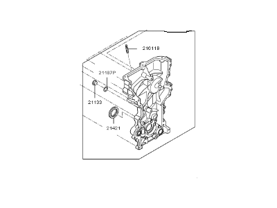 Kia 213502E450 Cover Assembly-Timing Chain