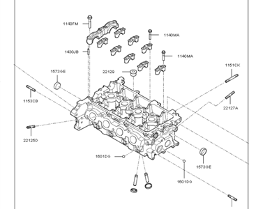 2021 Kia Niro Cylinder Head - 2210003HA0