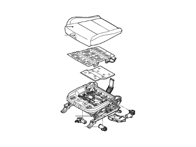 Kia 88100D90102AE Cushion Assembly-Front Seat