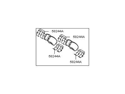 Kia 583022TA60 Pad Kit-Rear Disc Brake