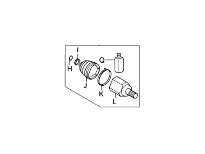 Kia 495923W060 Joint Kit-Front Axle Differential