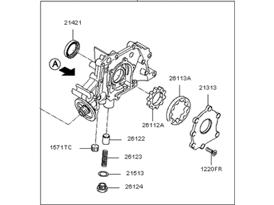 Kia 2131026802 Case Assembly-Front