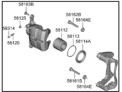 2024 Kia Sportage Brake Caliper - 58180N9A10