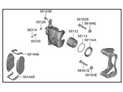 2024 Kia Sportage Brake Caliper - 58130N9101