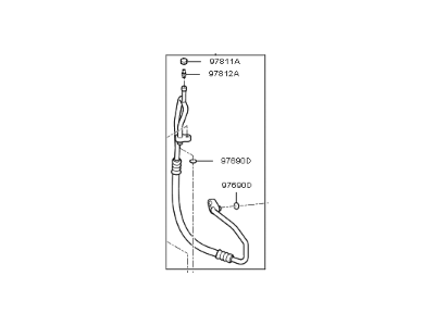 Kia Soul A/C Hose - 97762B2100