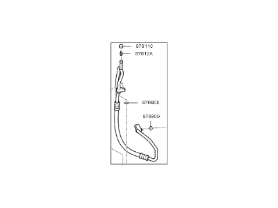 2017 Kia Soul A/C Hose - 97762B2011