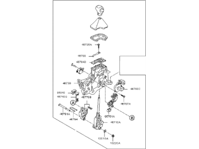 Kia 467002K451ALK Lever Assembly-Atm