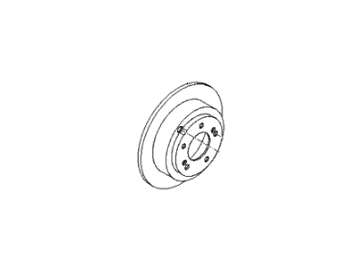 Kia 584113L010 Disc-Rear Brake