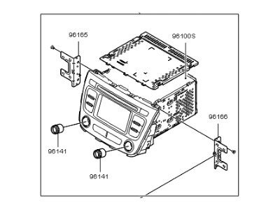 Kia 961601U710VA Audio Assembly