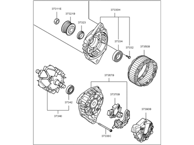 Kia Alternator - 373002B760