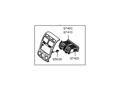 Kia 847401F300CA Panel-Center Facia