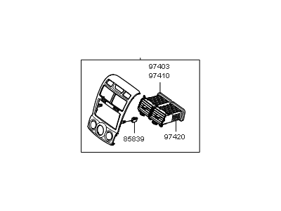 Kia 847401F310CC Panel-Center Facia