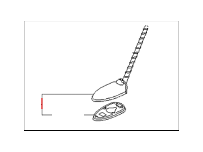 Kia 962103W000 Combination Antenna Assembly