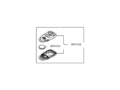Kia 954301G012 Keyless Entry Transmitter Assembly