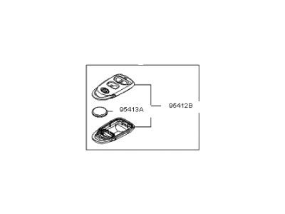 2010 Kia Rio Transmitter - 954301G011