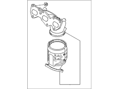 Kia 285103CZJ0 Exhaust Manifold Catalytic Assembly, Right