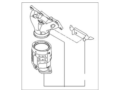 2009 Kia Amanti Catalytic Converter - 285103CZI0