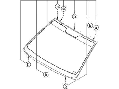 Kia 861101G130 Windshield Glass Assembly