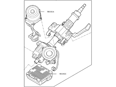 2017 Kia Soul Steering Column - 56310B2010