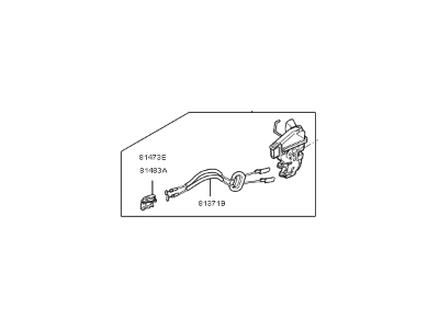 Kia Optima Hybrid Door Lock Actuator - 81320D4010