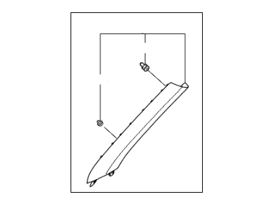 Kia 85810E4000BF3 Trim Assembly-Front Pillar